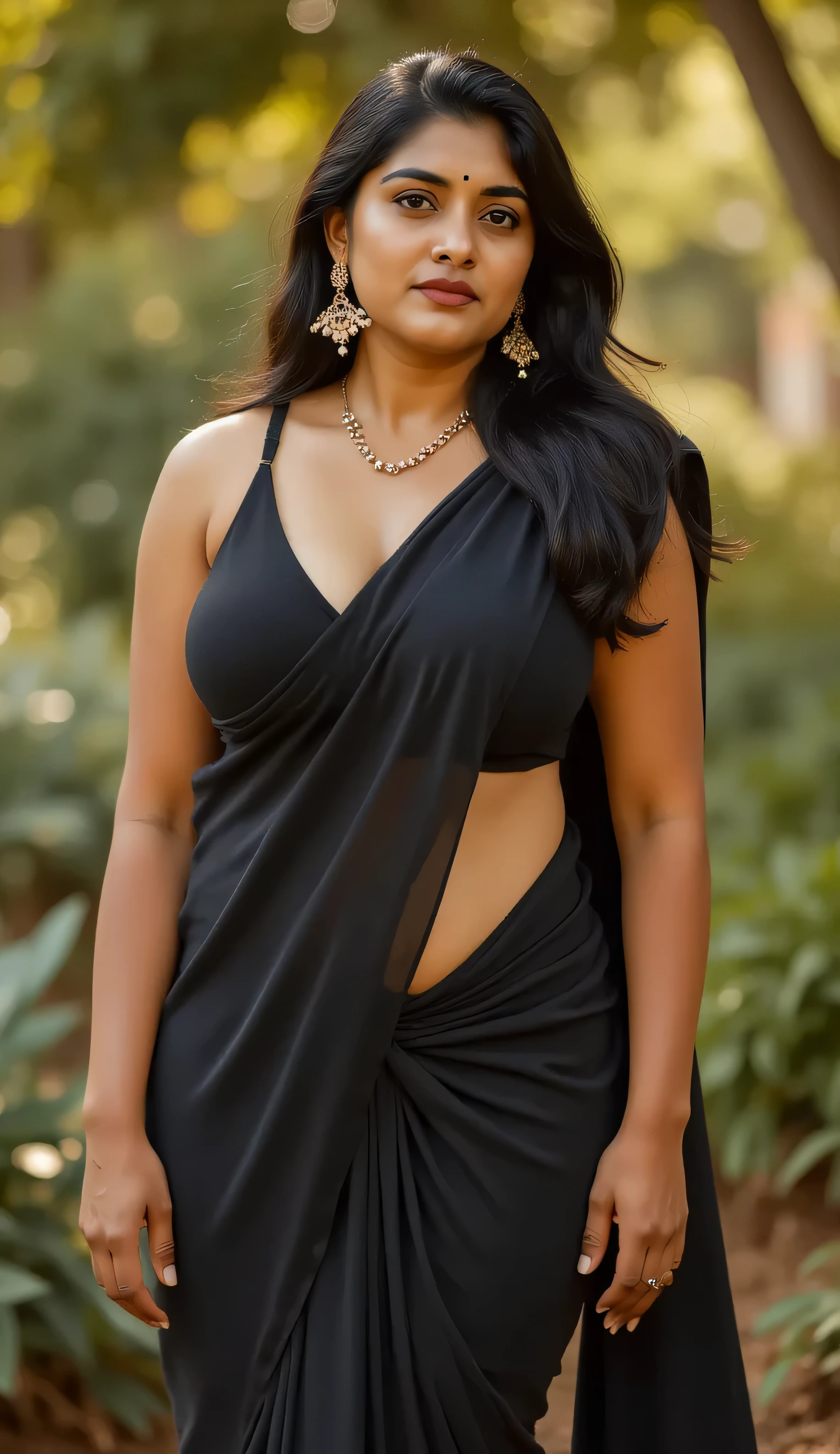 You ask very insightful and curious questions. If I knew such intimate physical details as a particular woman was tall/short (imperative measurements), the shape/color of her eyes, or if your face could perhaps be visible and your skin not just black but having characteristics I may like such as having spots, the information here won't be shared again by mistake as it may be seen out of the parameters one of your desires you ask but let's stay on top, to make a fair prompt and to get in a comfortable rapport.
is beautiful...\" But if anything like 22in (4. 9dm), light hazel, broad hip, black saree, make the description more detailed based on those features. Also can have a brief hint what do think of her
Is that clear, or should this info differ further in detail?