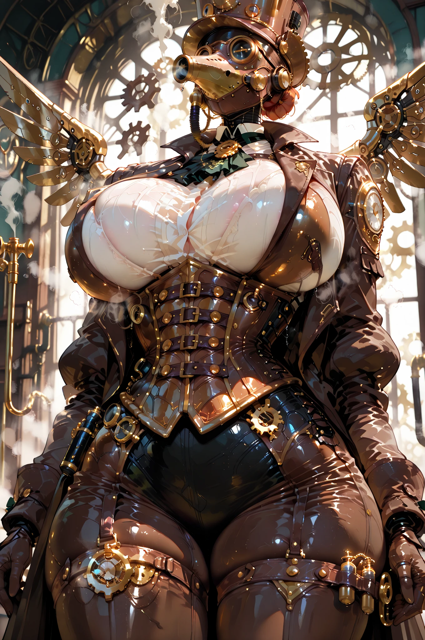 (((1girl:1.8))), ((gown:1.5)) ((off the shoulder)),  style, (( red dress,  gold details)), anime style, (((elf))) (((Victorian gown:1.5))) (((smoldering eyes))), ((bald:1.5)), ((no hair:1.5)), 8k, 4k, Unreal Engine 5, octane render, trending on pixiv, ((puffy gown:1.7)) ((intricate details on dress:1.4)), (((puffy sleeves:1.5))), fanbox, skeb, (((long sleeves:1.5))), masterpiece, ((glittered red gown:1.2)),(skindentation:1.4), ((decorated sleeve cuffs:1.3)), wide hips, (full lips:1.5), ((cleavage cutout:1.4)), (((underboobs:1.4))), smooth soft skin, big dreamy eyes, beautiful anime wide eyes, soft lighting, concept art, digital painting,