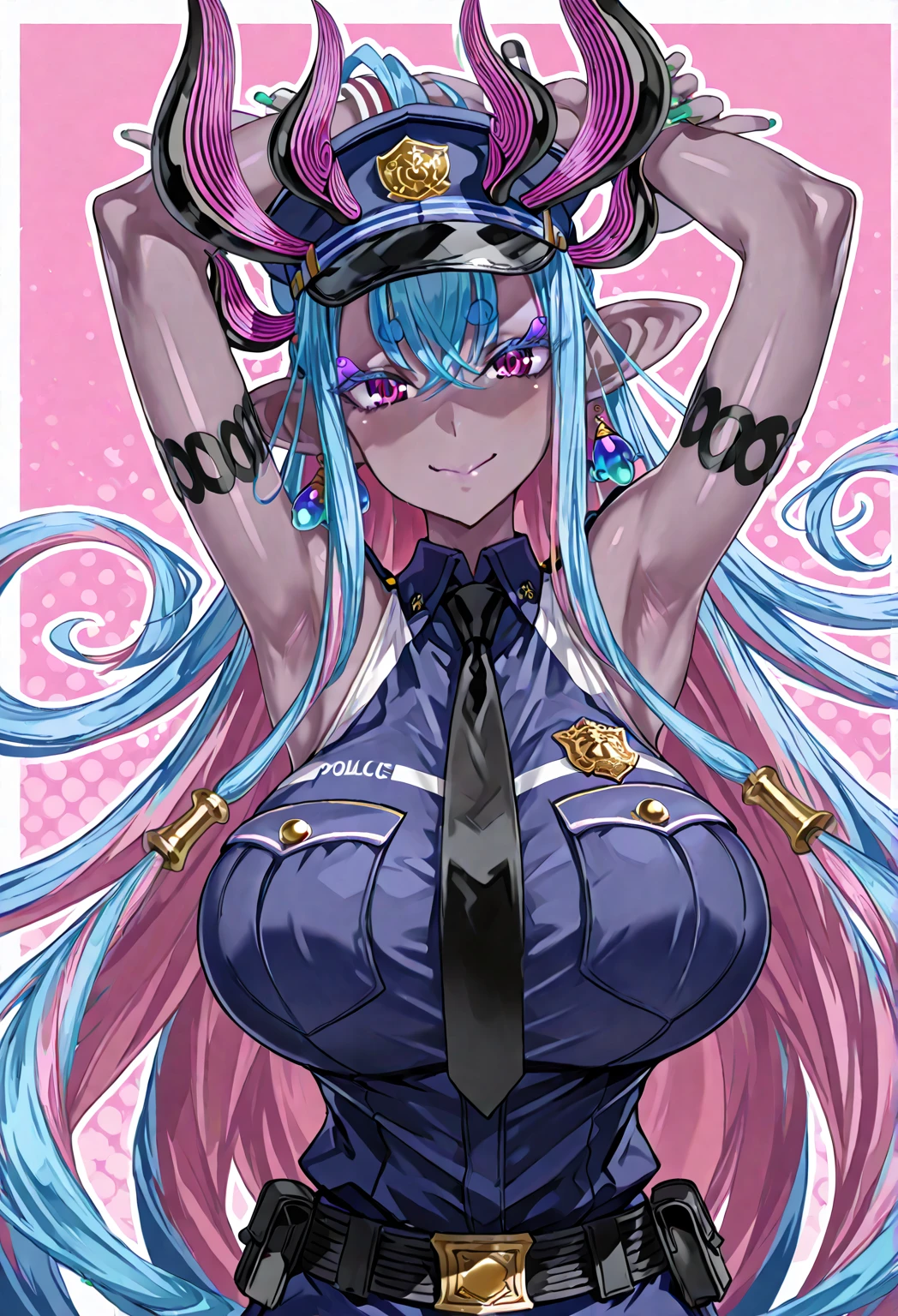 1girl, solo, huge breasts, cleavage, Chubby, (((((blindfold))))), (((chain leash, animal collar, animal collar connected chain leash))), (((hand on the ground, on all fours))), masterpiece, best quality, ultra detailed, super fine illustration, purple hair, nsfw, sexual ecstasy smile, voluptuous, fair skin, perfect proportion, gleaming skin, oil skin, shiny skin, twin tails, perfect limbs, perfect legs, evil smile, rape face, dimpled smile, full face blush, fucked silly, stick out tongue, long tongue, tongue out, open mouth, vulgarity, sweat skin, full body, perfect anatomy, nice body, teeth, smile broadly, bare shoulders, panties, thighhighs, underwear, covered nipples, tiara, twintails, purple hair, purple legwear, dare thighs, armpits, detached sleeves, ((((midriff)))), thigh boots, thigh heels, bridal gauntlets, circlet, purple footwear, pubic tattoo, fingerless gloves, dare fingers gloves, bangs, perfect body,