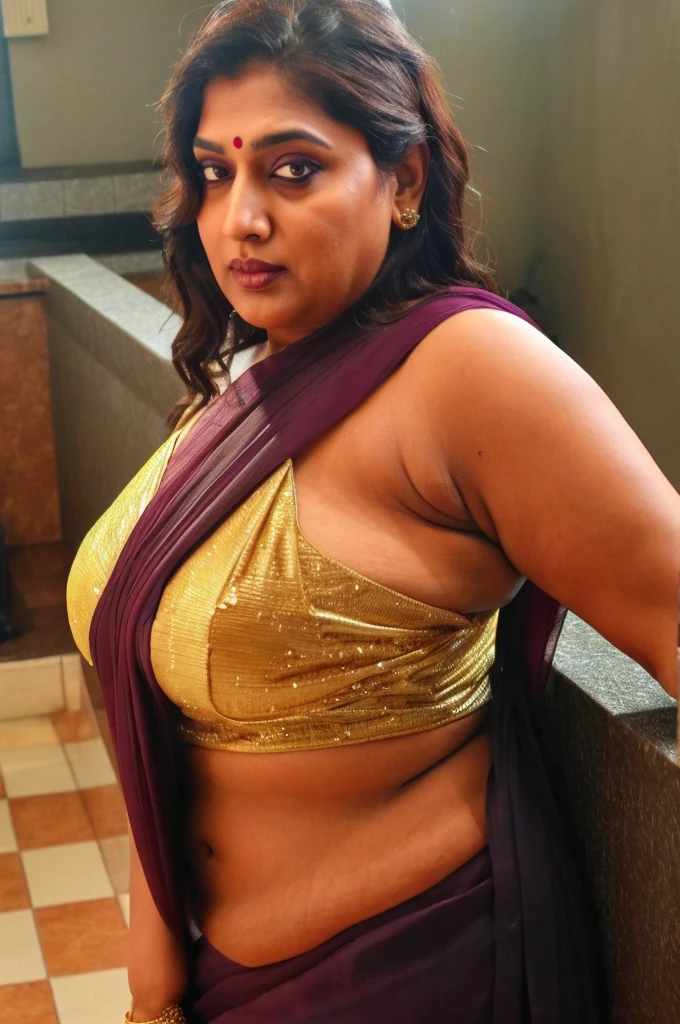 Foto RAW, photorealistic, true milf, mature wrinkles skin, tanlines, photography, full body shot, 70 years old Woman, nadhiya moidu, hot nadhiya mommy, master shot, perfect eyes, goddess like beauty, nadhiya momma, nadhiya amma, pierced eyes, perfect thick chubby mallu Desi aunty bhabhi, Wearing a Stanapatta, a chest-band.Saree model, model Photography, Indian saree shoot, Indian traditional wear advertising photography, traditional wear brand shoot, face of indian chubby milf actress Nadhiya or Nadia Moidu or Nadiya moidu, masterpiece, realistic, realism, incredible details, pleasure, photorealism, detailed skin, skin pores, high contrast, photorealistic Artstation 8k HD digital art trend of high definition and detailed realistic skin texture, ultra detail, realistic skin texture, armature, best quality, ultra high definition, (photorealistic:1.4),, high resolution, detail, raw photo, sweat, Re sharp, by Lee Jefferies Nikon D850 Film Stock Photo 4 Kodak Portra 400 Camera F1.6 Lens Rich Color Ultra Real Realistic Realistic Textures Dramatic Lighting Unreal Engine Trending at Art Station Cinestill 800,(pele altamente detalhada: 1.2), 8k UHD, DSLR, soft-lighting, alta qualidade, grain of film, Fujifilm XT3,she didn't like to wear blouse or bra, she is happy to wear only saree, she hates blouse or bra, detailed hairy armpits, hyper realistic skin, skin pores, sweat, veins on the body, skin texture, freckles 0.2, RAW photo, astounding details, professional fashion photography, photographed by master photographer, insane skin texture details, bulky figure, plus size Indian aunty, chubby Indian housewife, Indian desi Mature widow aunty, queen of seduction, tempting jiggly figure, appealing body language, she wants to alleviate his loneliness, she wants to be a sugarmommy, mature aged beauty, true mature goddess, visible wrinkles and stretchmarks as she aged, few tanlines in her face, She is the mother of six sons, erotic fantasy, kaamwali aunty, alluring figure,