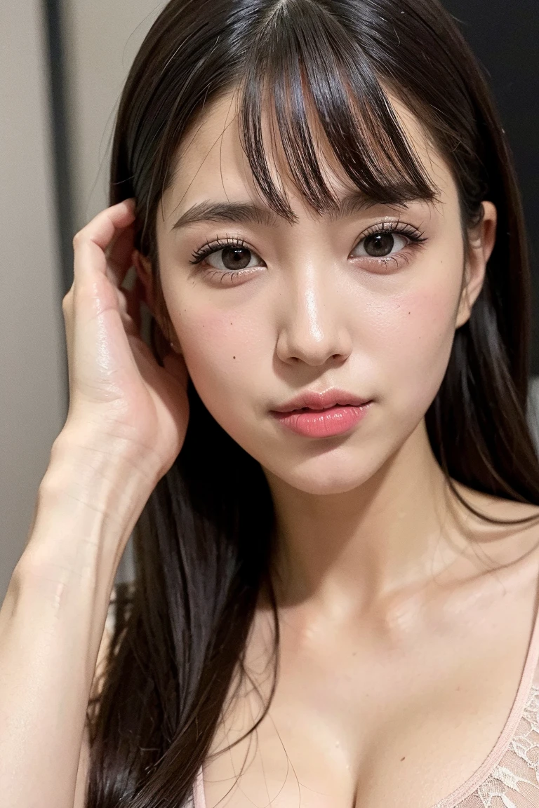 The prompt for the first theme is as follows: (Highest quality, 8k, masterpiece:1.3), Perfect Face, Korean, Medium sized breasts, Realistic Face:1.2, Highly detailed face, Detailed eyes, Big eyes, double eyelid, Detailed lips, Detailed Hair, Detailed skin, The beauty of sports, short wavy black hair, White sports bra, smile, early morning, Sweat, Looking into the camera.