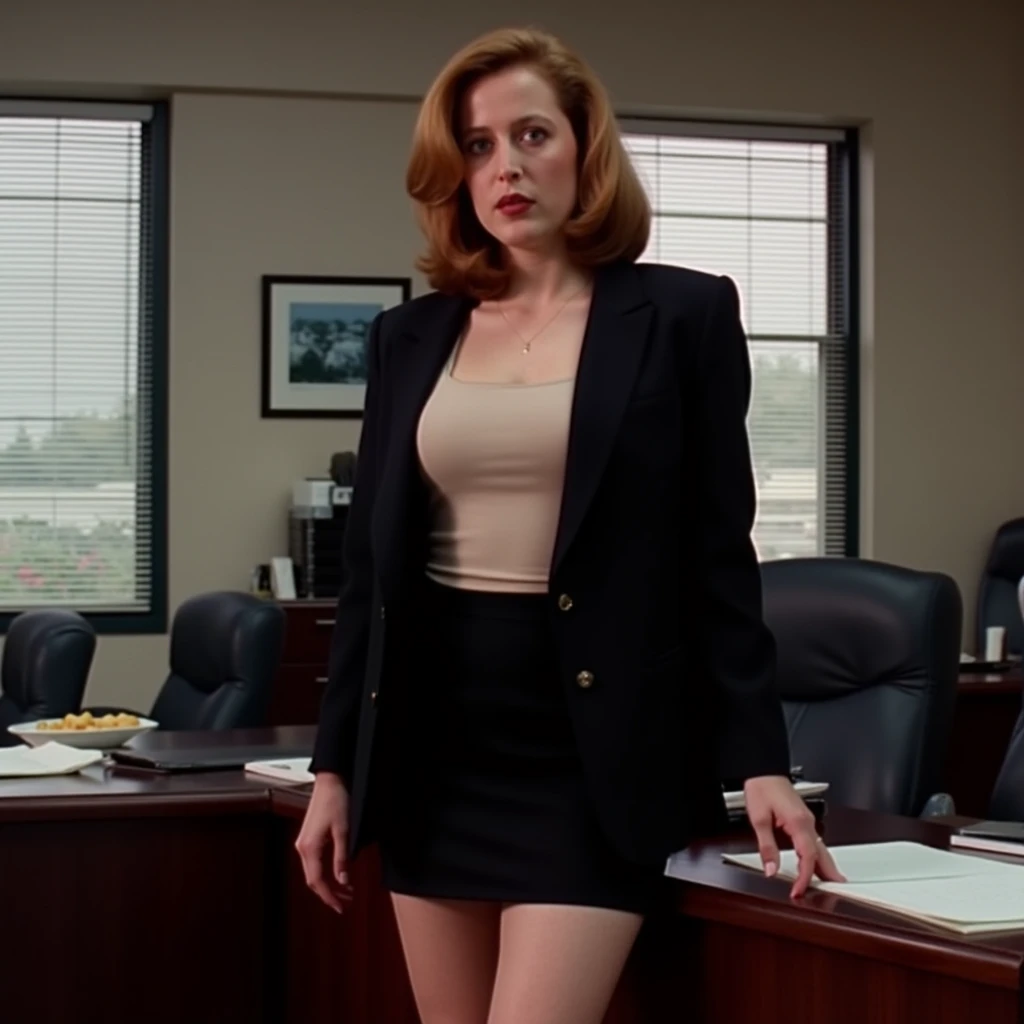 Una Jenna Fischer, tight dress, office
