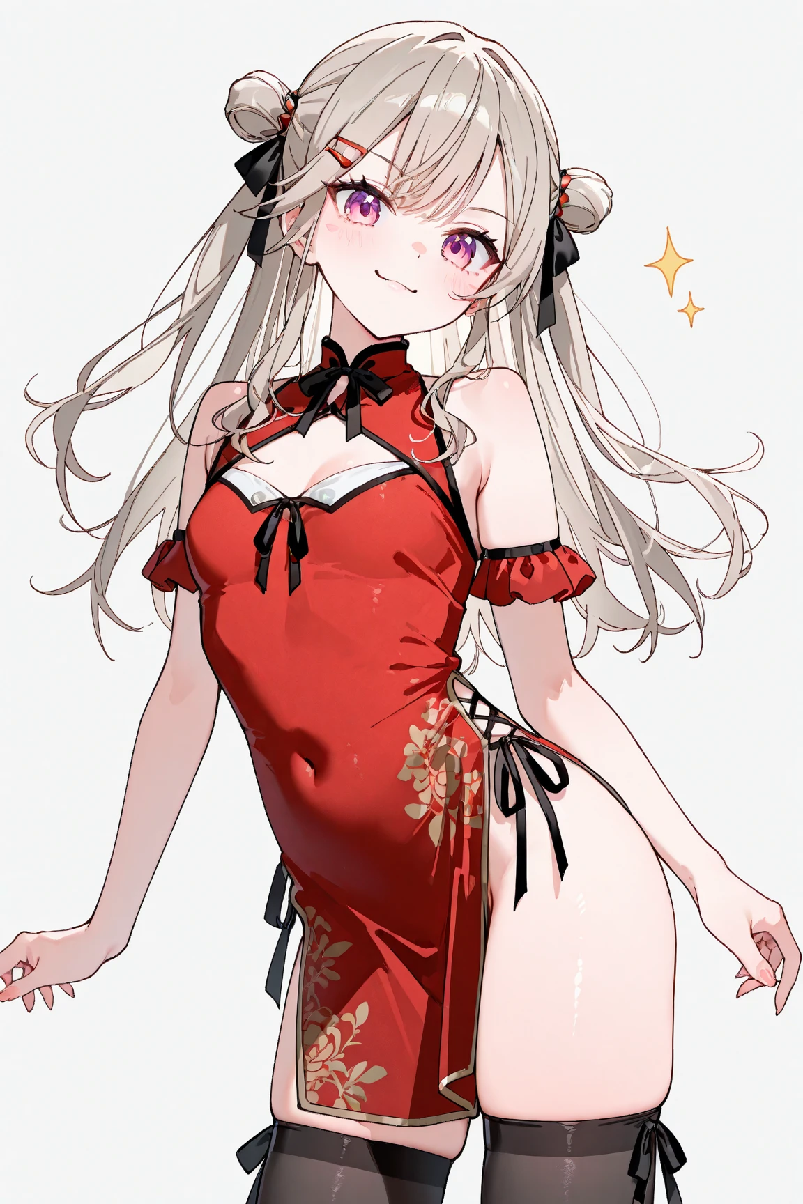 whole body, Long blonde hair, (Purple peony flower illustration:1.5), White see-through Chinese dress(((nsfw)))(((naked))) White high heels She lifts up her transparent skirt to reveal her crotch(((5 years old)))infant ((Open collar to reveal chest)) tall Lift one leg up (((Urinating)))Leg spread pussy,spread legs,girl,naked,(((open pussy)))((Chinese Background))Chinese God Rin々A funny face