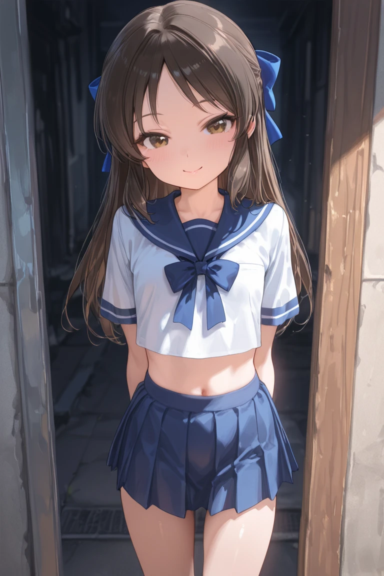 ((best quality)), ((masterpiece)), ((detailed)), (((perfect face))), (((slender 18yo teenage girl))), ((((medium breasts)))), ((((topless)))), ((((dark blue pleated skirt)))), ((dark brown hair)), ((short ponytail)), (((blue eyes))), ((shy:1.3)), ((blushing:1.5)), (((bare chest))), ((bare stomach)), ((bare shoulders)), (((bare arms))), (((walking))), ((((fancy café, windows)))), (((walking))), (((shy arms))), (((looking at viewer))), (((open front door)))