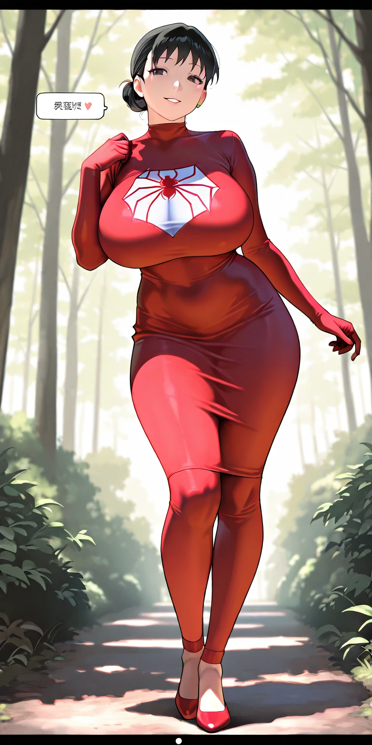 (best quality, realistic:1.2, ultra-detailed), Sexy dragon girl walking forward, sexy walk, beautiful legs, forest, curvy body, big breasts, pink nipples, very sexy, aroused, vivid colors, soft lighting, seductive smile