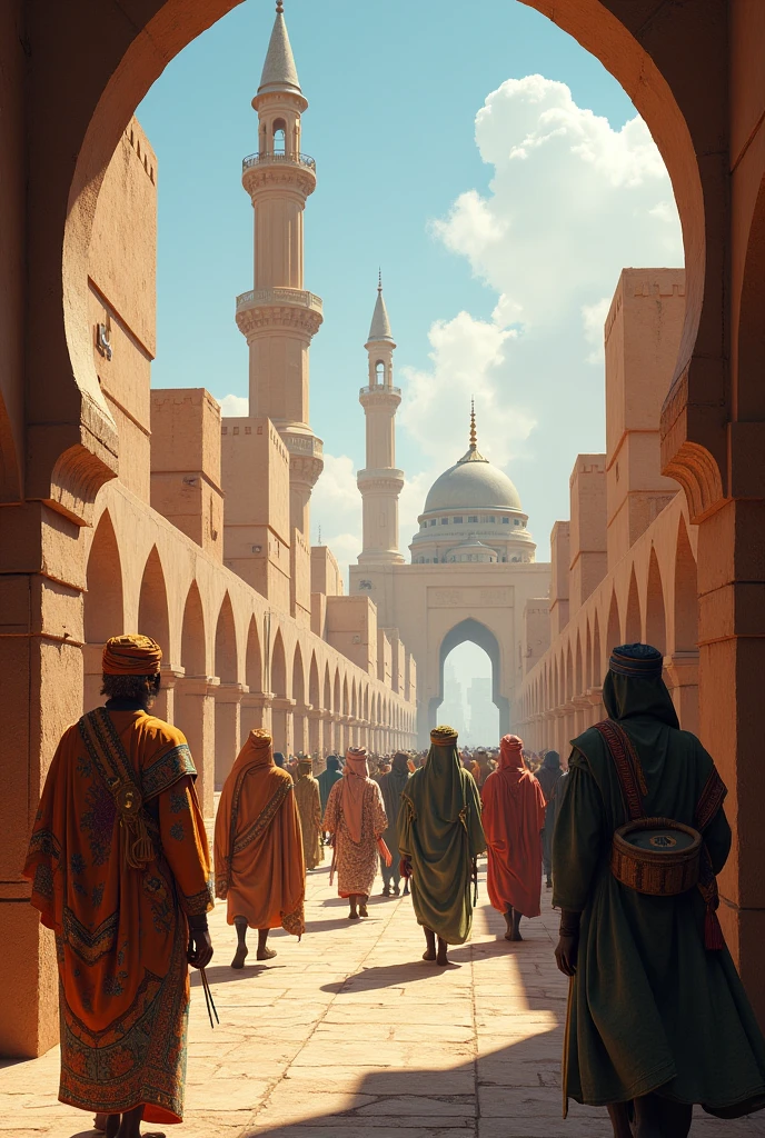 A picture of Al-Azhar University with my students