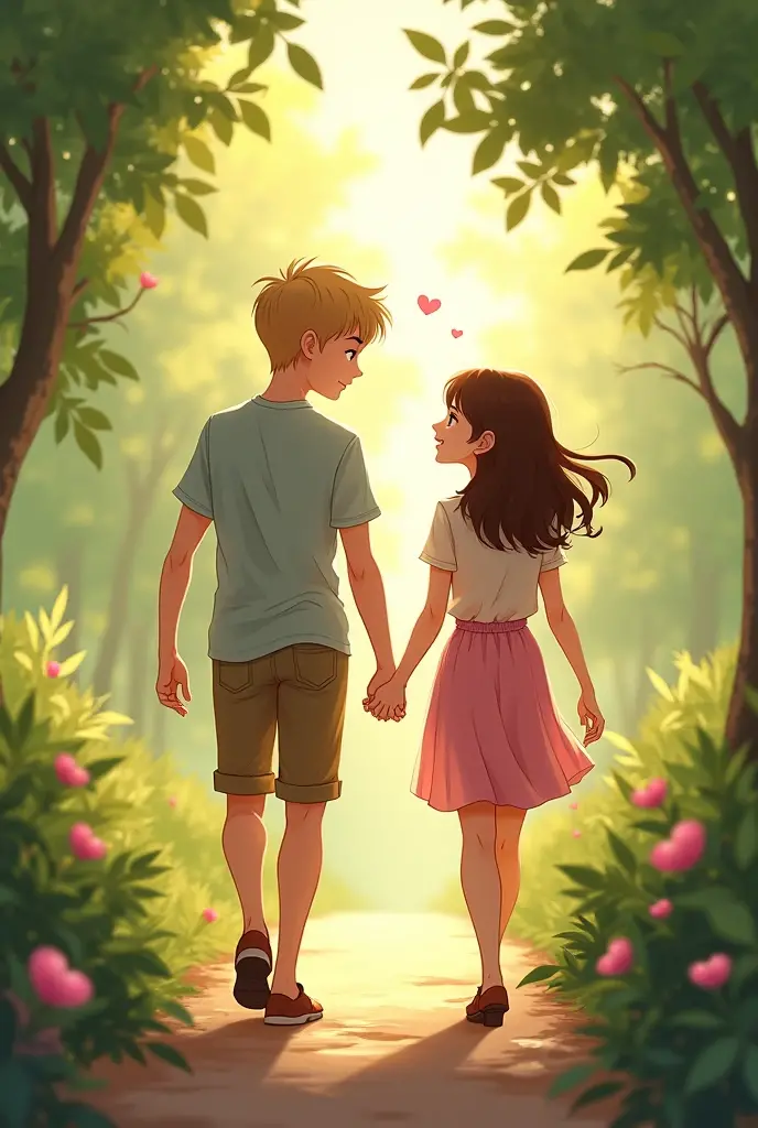 A cute girl who have to propose a spectacular boy