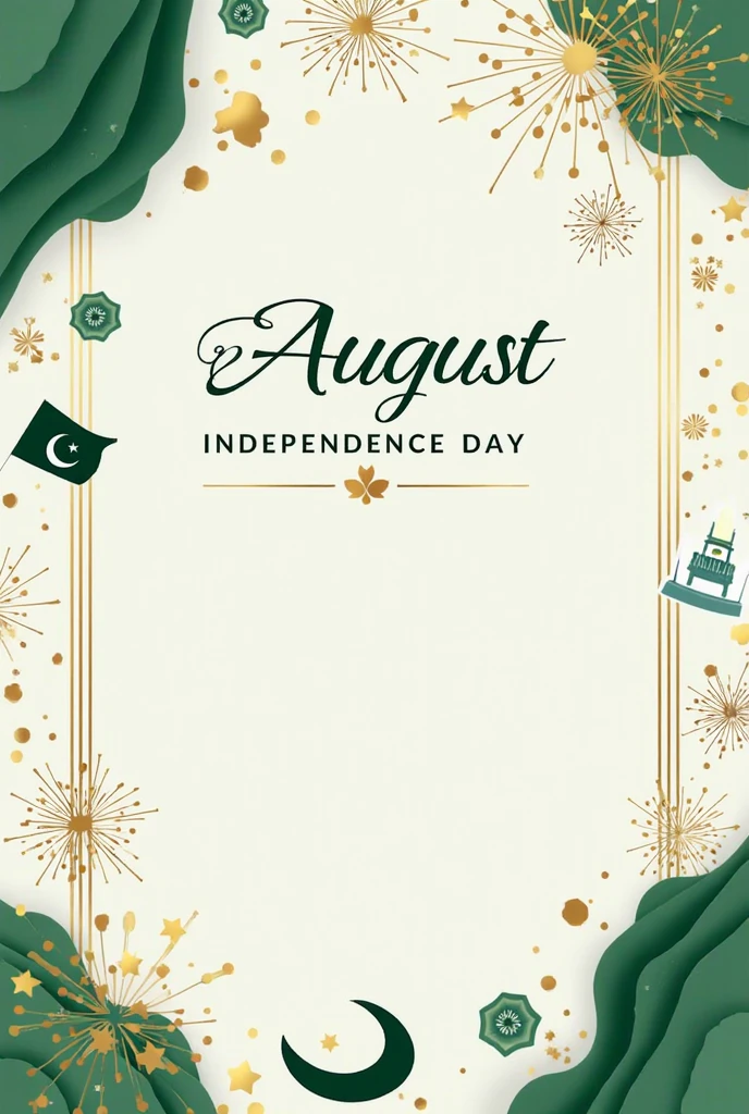 Write 14 august happy independence day on the picture with Pakistan flag