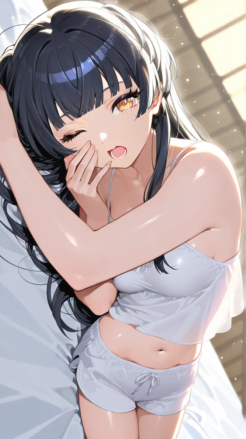 ((Highest quality、、masterpiece:1.3)), Upper Body、Long legs、Sharp focus:1.2, Beautiful woman with perfect figure:1.4、(Smiling:1.2), double eyelid、30-year-old female、Sexy pose、((((Close your mouth、One Woman、Bunny girl))))、