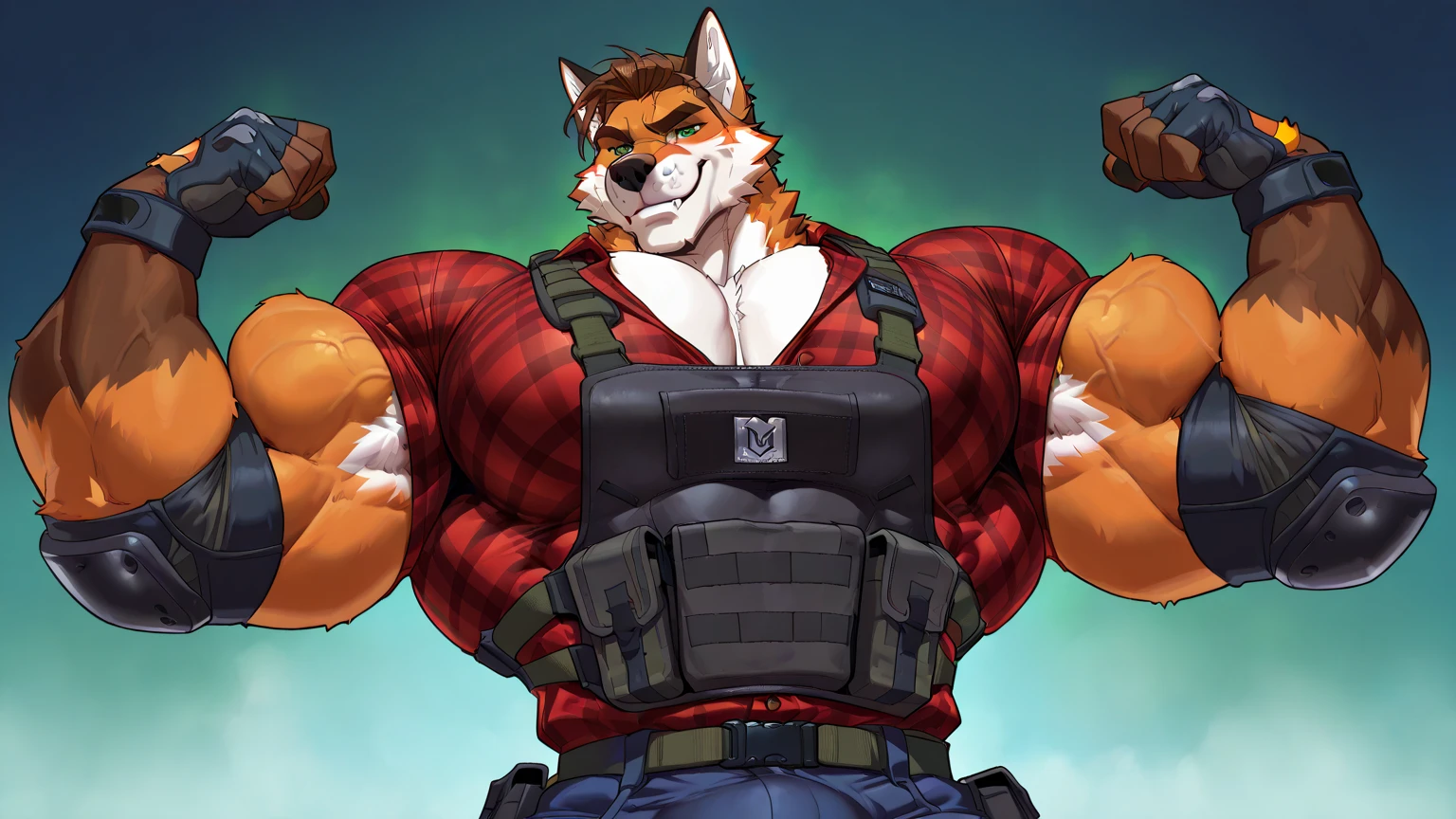 masterpiece, best quality, 8k resolution, Very detailed, hairy,tiger,((red hair)),muscle,Strong,超大muscle,((Sweating)),(((Purple Eyes))),For the audience,(((Firemen))),portrait,(((cap))),(Highest quality scene),(((fire truck))),on the street,(((smiling))),(((Hip bulge))),(((Cunning)),(((Blushing))),((Solitary)),((whole body))