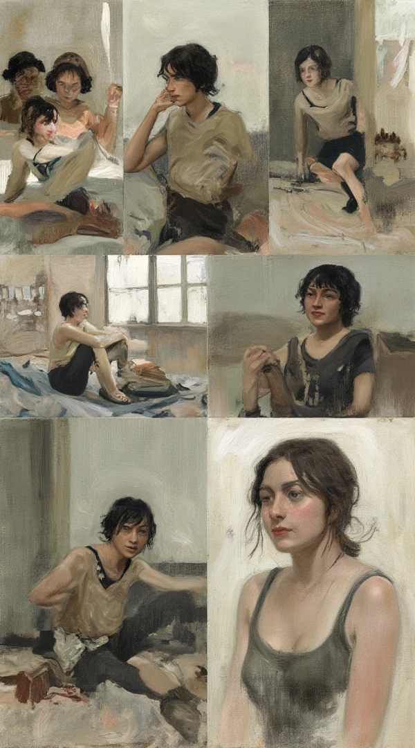 unfinished paintings