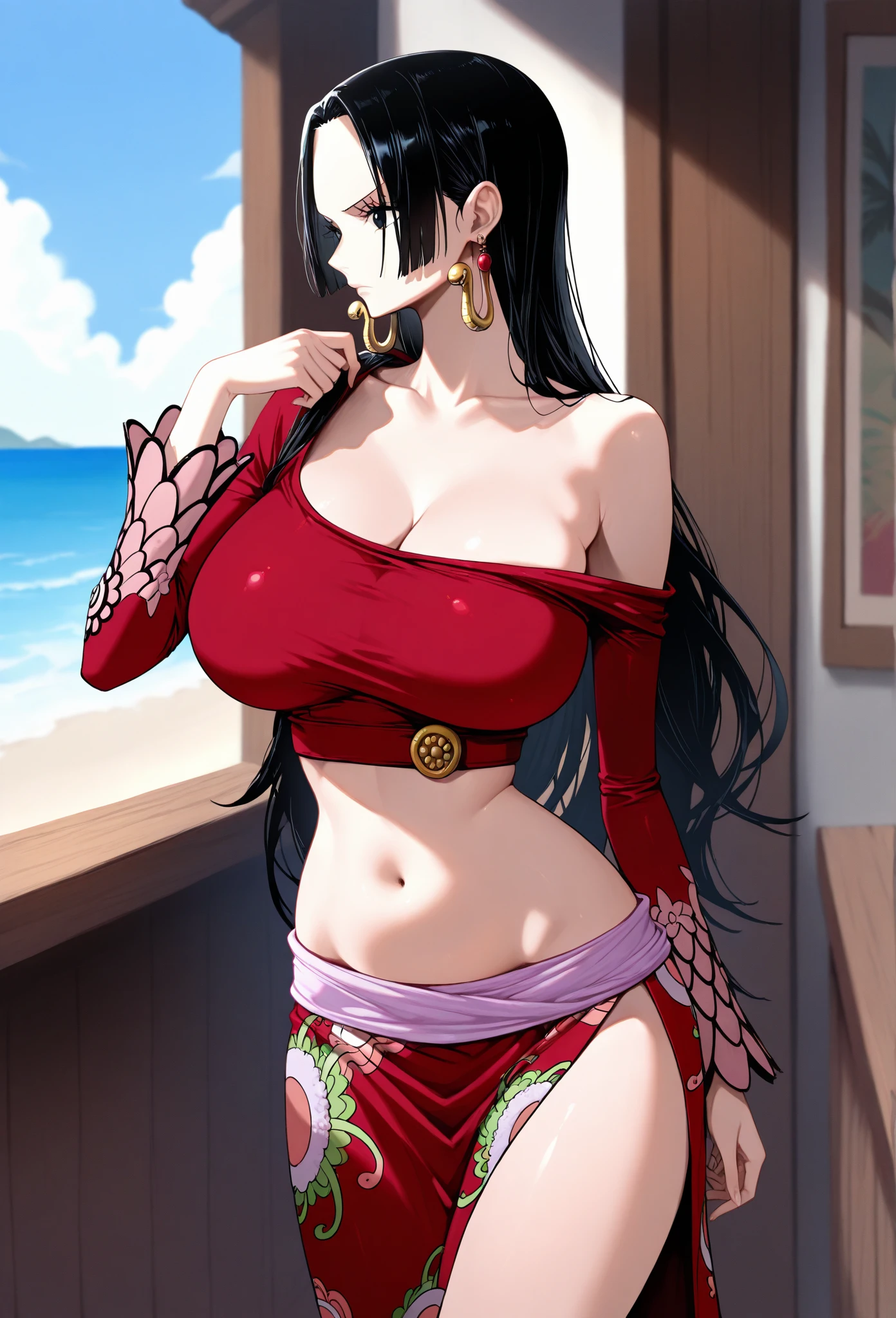(((Masterpiece))), (((Best Quality))), ((ultra detailed)), (highly detailed CG illustration), boa hancock, , (Masterpiece:1.5), Detailed photo, ella he wears a spiderman suit,tight,smiling,whole body, sexy, (Best Quality: 1.4), (1 girl), beautiful Face, (black fur, broad: 1.3), beautiful Hairstyle, , beautifuls detalles ojos, (realistic skin), Beautiful skin, absurd, attractive, ultra high resolution, High Definition, (sexually excited:1.5), pinkish white skin, cool white light, pose sexy, beautiful , White background, pink soft white light,he wears a spiderman suit, (Bukkake:1.8), {inside the room|exteriors|simple background},(Without shoulder strap:1.3),(drunk:1.7)) (by WAVY:0.8), black fur,(Blue eyes),big breasts,SMILE, (Being red in the face:1.4),Look at the camera,