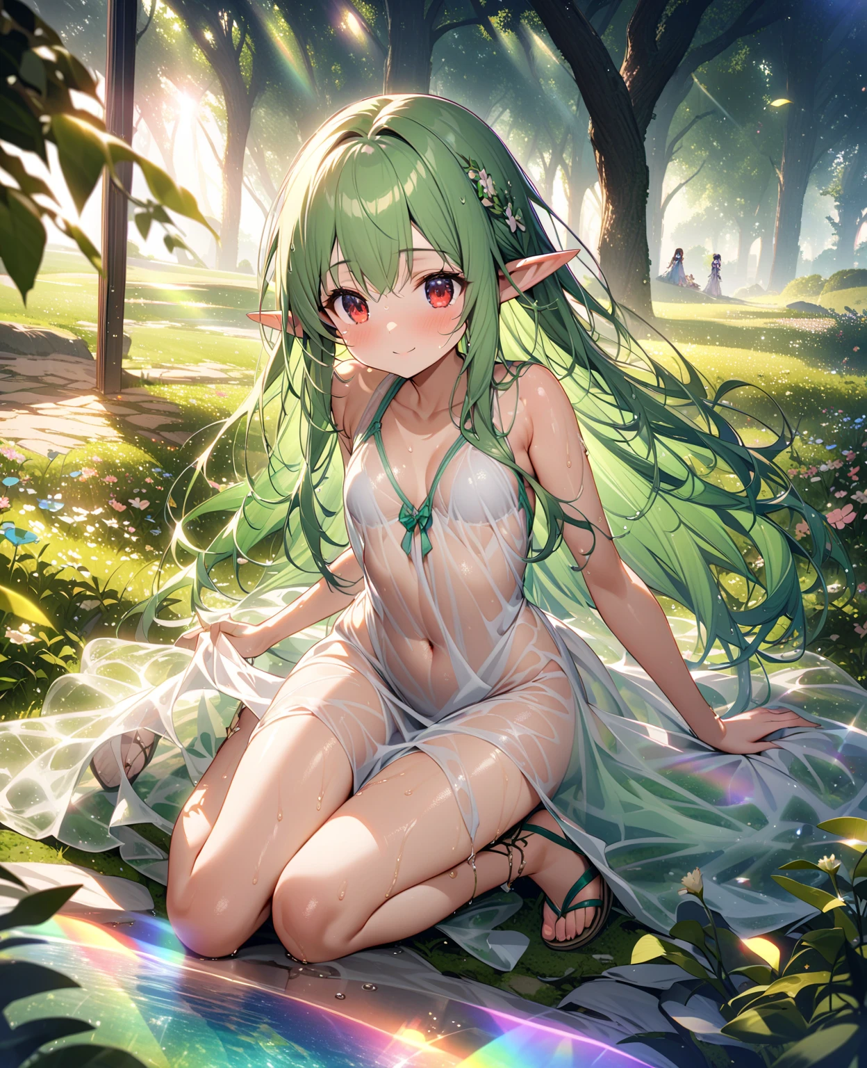 ((picture-perfect)), ((face perfect)), ((ultra detaild)), ((fully body)), ((perfectbody)a girl coming out of a cocoon, ((metamorphose)), insect girl, semi-human