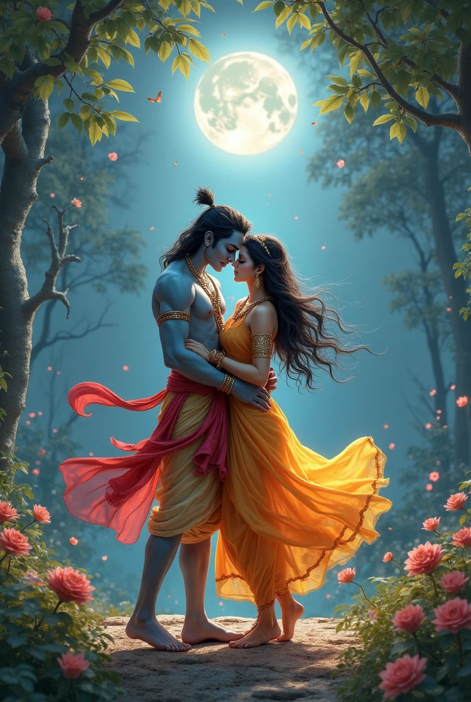 राधा कृष्ण एक-दूसरे के प्रति असीम प्रेम और भक्ति के प्रतीक थे।