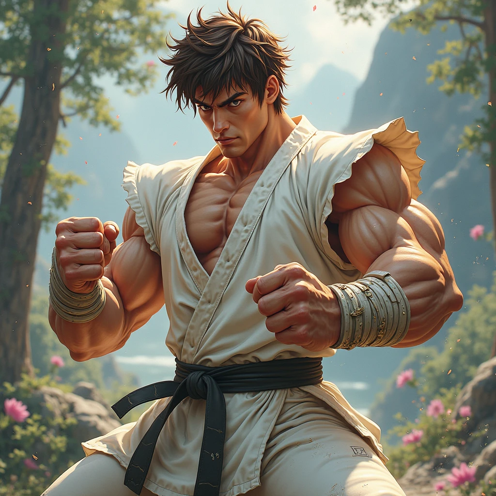 Masterpiece,best quality,4k,photography,1boy.beautiful character design, fight pose,