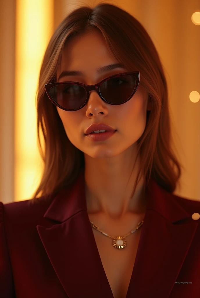 A Natalie Portman in dark photo with her body covered with enignatic smile of back neckline with round ass, realistic epic, halo portrait, fallen sunglasses showing the look, blue eyes, plaid scarf, white hair of Atey Ghailan, of Greg Rutkowski, of Greg Tocchini, of James Gilleard, of Joe Fenton, of Kaethe Butcher,  yellow gradient, black, brown and magenta color scheme, grunge aesthetic!!! Graffiti brand wall background, art by Greg Rutkowski and Artgerm, soft cinematic light, Adobe Lightroom, Photo Lab, 8K, intricate, highly detailed, (depth of field: 1.4), faded, (neutral colors: 1.2), (HDR: 1.4), (soft colors:1.2), hyperdetailed, (Artstation:1.4), cinematic, dramatic light, (intricate details:1.1), complex background, (Rutkowski:0.66), (blue and orange:0.4)