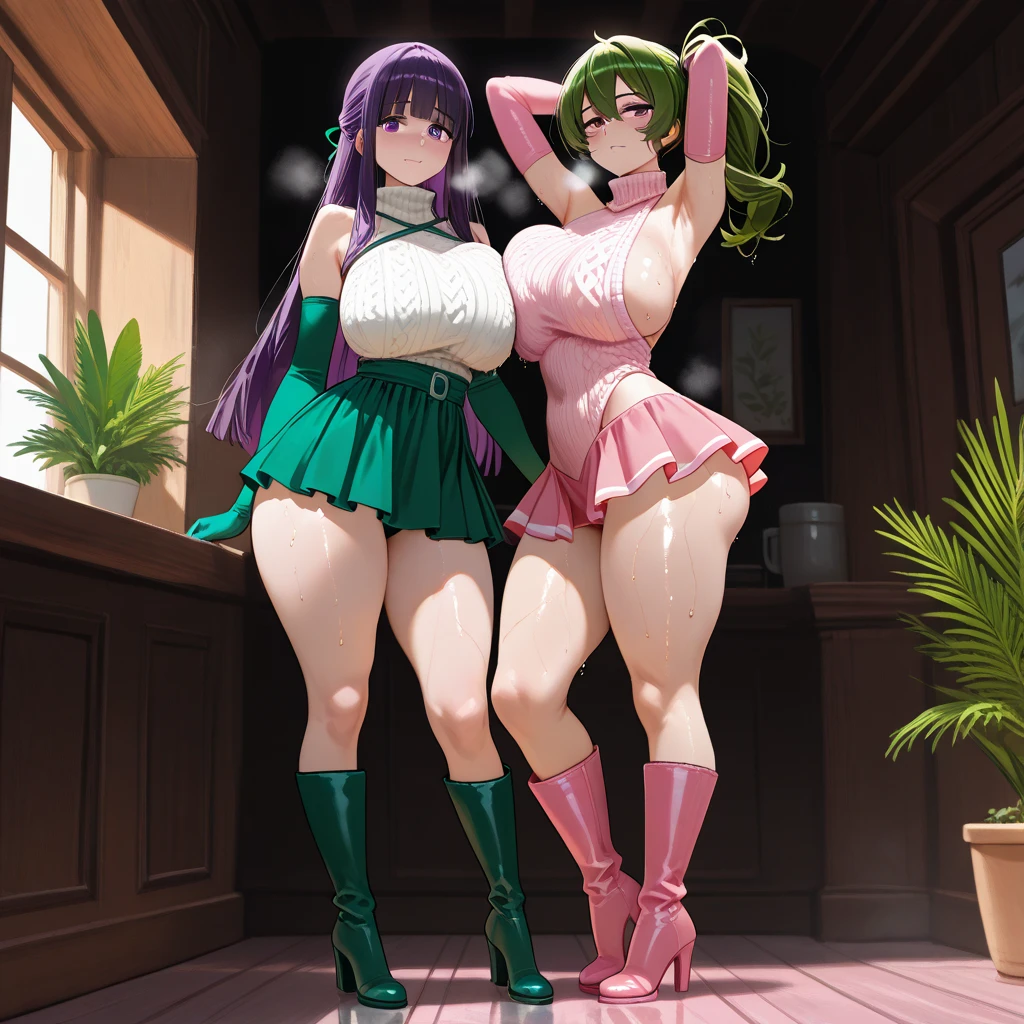 Ultra HD、Ultra high definition、Noise Reduction、perfection、Image quality adjustment、Balance Changes、Optimal Lighting、Minor corrections、Detail Correction、((Special baths、Gray Hair、Bob Hair))、masterpiece, formal, (Mature women standing in a row、Protruding towards the viewer:1.4), (black bodycon, Micro Dress:1.2), (Beautiful Eyes, perfectionな顔, Face Focus:1.2), (Reflects light、Shiny clothes that show wrinkles:1.2), Sparkling, Sparklingした金色, (フープEarrings), necklace, Fishnet tights, hair ornaments, latex, Glowing Skin, 魅力的なperfectionな女性のプロポーション, Fine surface texture, Wicked Smile, blush, (venue),Sweaty,全身Sweaty,Thick thighs,Big Breasts,Big Ass,Big nipples,Tight nipples、Earrings、Earrings、necklace、Thick lips、Heterochromia、Bracelet、Caster wheel、first round、Hair Charm、Lip gloss、Long False Eyelashes、Ahoge、((Super big breasts、Super big butt、Saggy breasts:1.6))