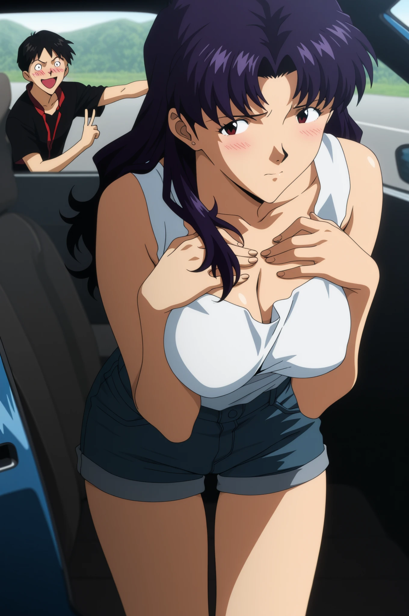 (Affirmative prompts)
(1 girl)++, (masterpiece)+++, (highest quality)+++, (Super cute)+++, lovelive!, Anime Color, , tears, (vapor)+++ , Being abused ,feigned ignorance, wearing blazer whiteshirt ,Check skirt , (Roll up your shirt), Bra is out of place ,arched back, Crowded train, (Many men standing behind a girl )++, Dynamic pose, Dynamic hand movements, (Grab your chest)+++, A man grabs a woman's arm , (Hands frying), (Floating Hand), (Grab from behind), The image shown is、Generated in stable diffusion。 ✧ (*´ `*) ✧ ° The prompt is:. To get your favorite images、You may need to generate multiple images at once。.Panty shot、Brasilia、erotic、Molester、Maki Nishikino、Black panties