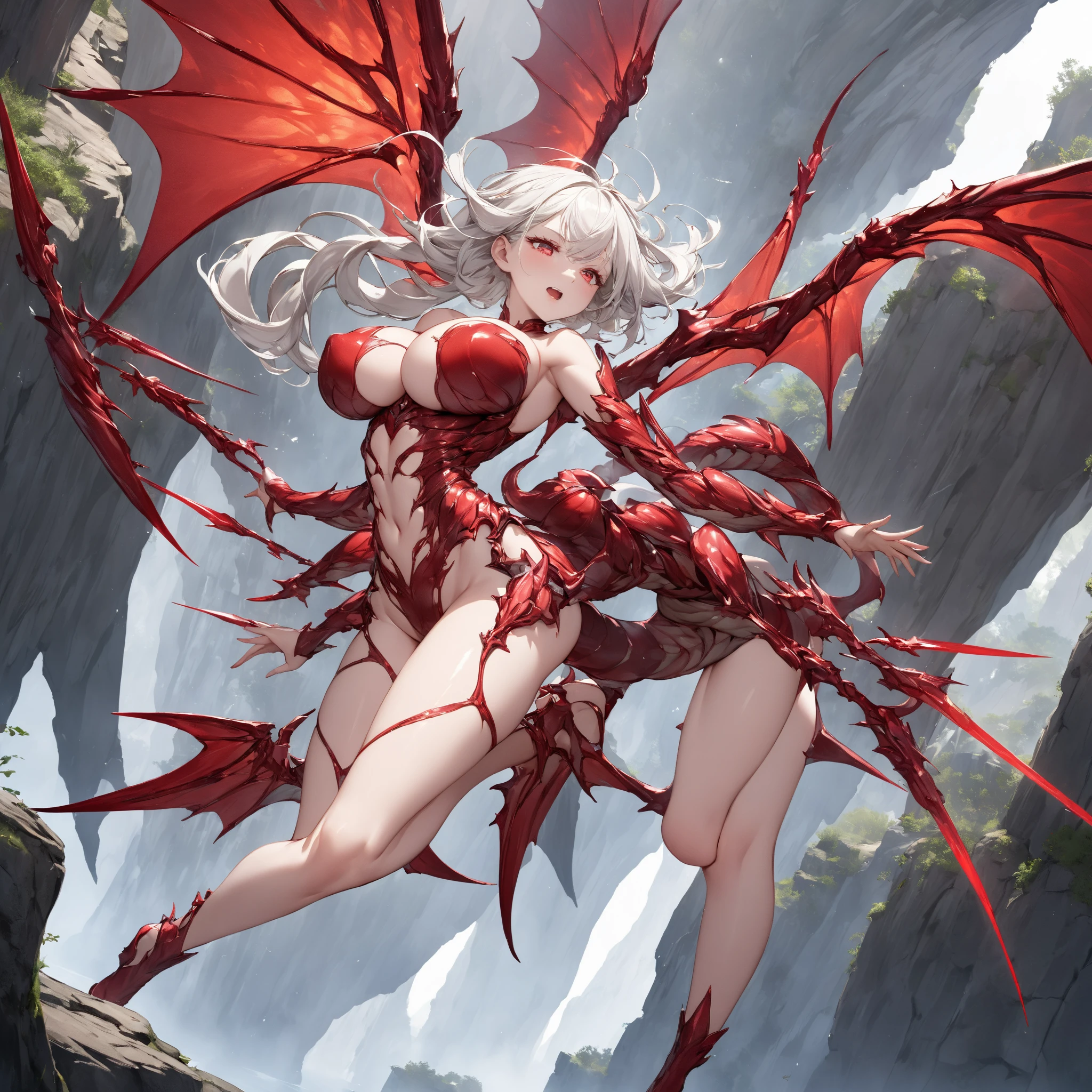 golden dragon humanoid sexy girl, movement pose, riding a dragon with wings, 