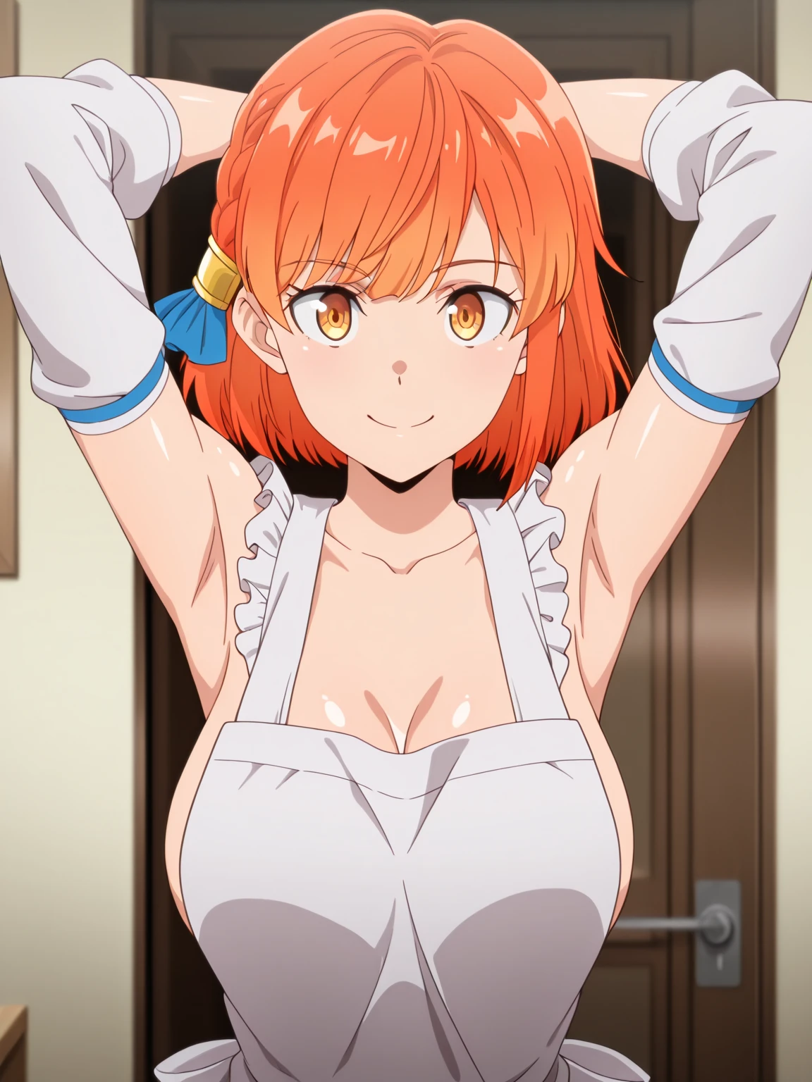 (Highest quality, 8k, masterpiece :1.3),Mrs. Yuigahama,ガハMom, As I expected, my youth romantic comedy is wrong。, One woman,Bun Hair,30 years old,Mom,Orange Hair,orgasm,Sexy pose,Voluptuous body,Perfect Anatomy,nsfw