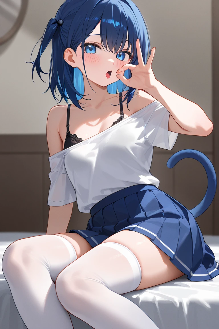 masterpiece, best quality, 1girl, tail censor, cat tail, no panties, <lora:Tail Censor:1>