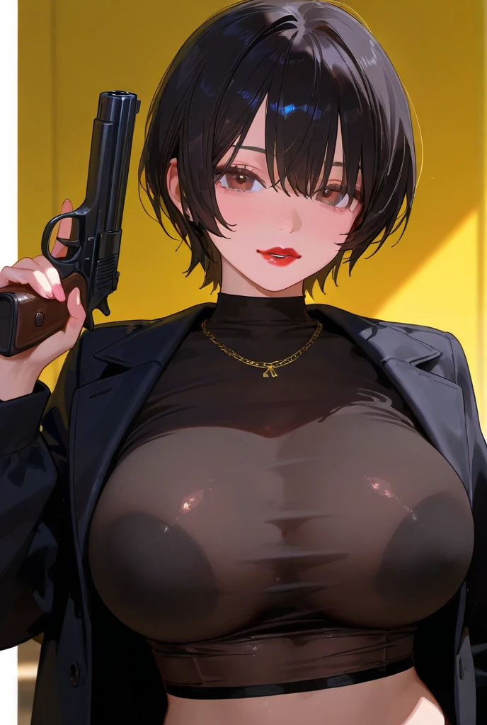 (realistic 8k:1.5), 超A high resolution,nffsw, masutepiece、four fingers a thumb, Perfect human hands,One Woman、独奏、(open mouth tongue out:1.5)、(Short hair:1.5),(A dark-haired:1.5)、(from below looking up:1.5)、(Wearing a collar:1.5),(Night background:1.5)、(Blindfold:1.5)、(Black blindfold:1.5)、outdoors at night、Park at night、nightcity、Night Station、(trench coat:1.5)、(peel off the coat by hand:1.5)、(Grab the coat with your hands:1.5)、(hold the hem of the coat:1.5)、(Black panties:1.5)、(Fully exposed panties:1.5)、(Sensational underwear:1.5)、(thrust out one's hip:1.5)、(Show off your crotch:1.5)、(Teary-eyed:1.5)、(fear:1.5)、(be frightened:1.5),(agitation:1.5)、Open your crotch、(Gani crotch:1.5),(fullnude:1.5)、(toppless:1.5)、(large udder:1.5)、(Opening legs:1.5)、Fluttering the chest、Embarrassed face、Cute Japan Woman,((hyper detailed background, Delicate pattern, intricate detailes), (Highly detailed, Fine details,),beautiful detailed face and eyes and hair,large full breasts, (big butts:1.5)、(NSFW:1.5)