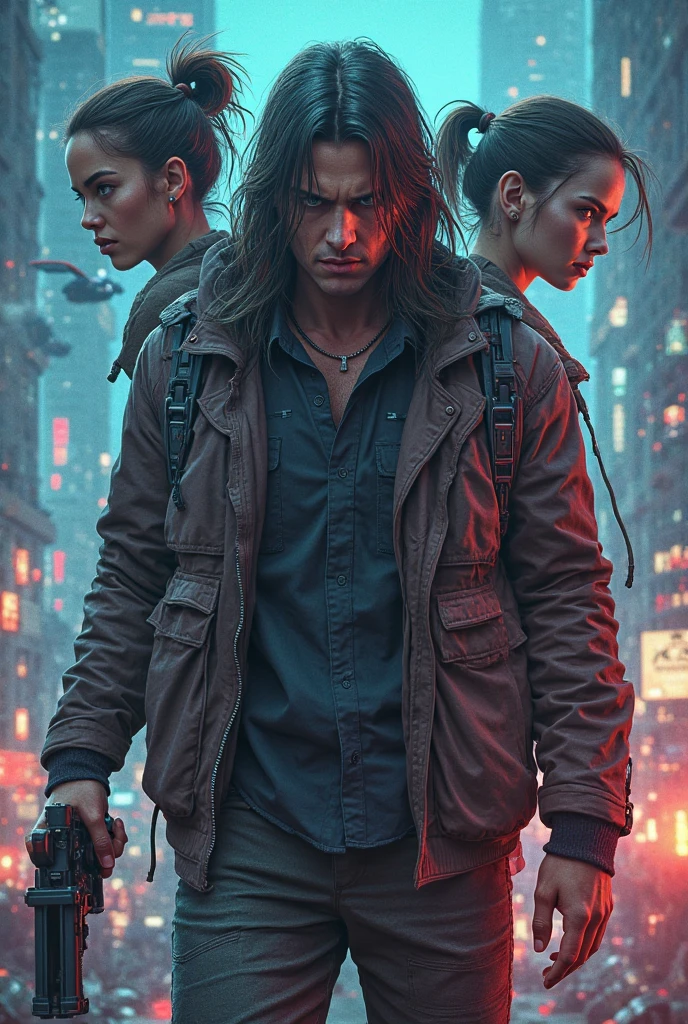(Against the backdrop of rocks and wasteland) , Torn theme, waist-high, ((Raider's clothes with a hood)), (Protective glasses in the radiator grille), (((The face of a famous actress) )) , Multiple characters, ((Painted with paints)), ((Splashes and smears)), (The Official Art of Paints)), ( rose-colored glasses) , black mantle , (female chest) , Wanderer's clothes, (Successful pose), ( Successful composition), (((mechanic clothes))) , (Background: The post-apocalyptic world of the wasteland)