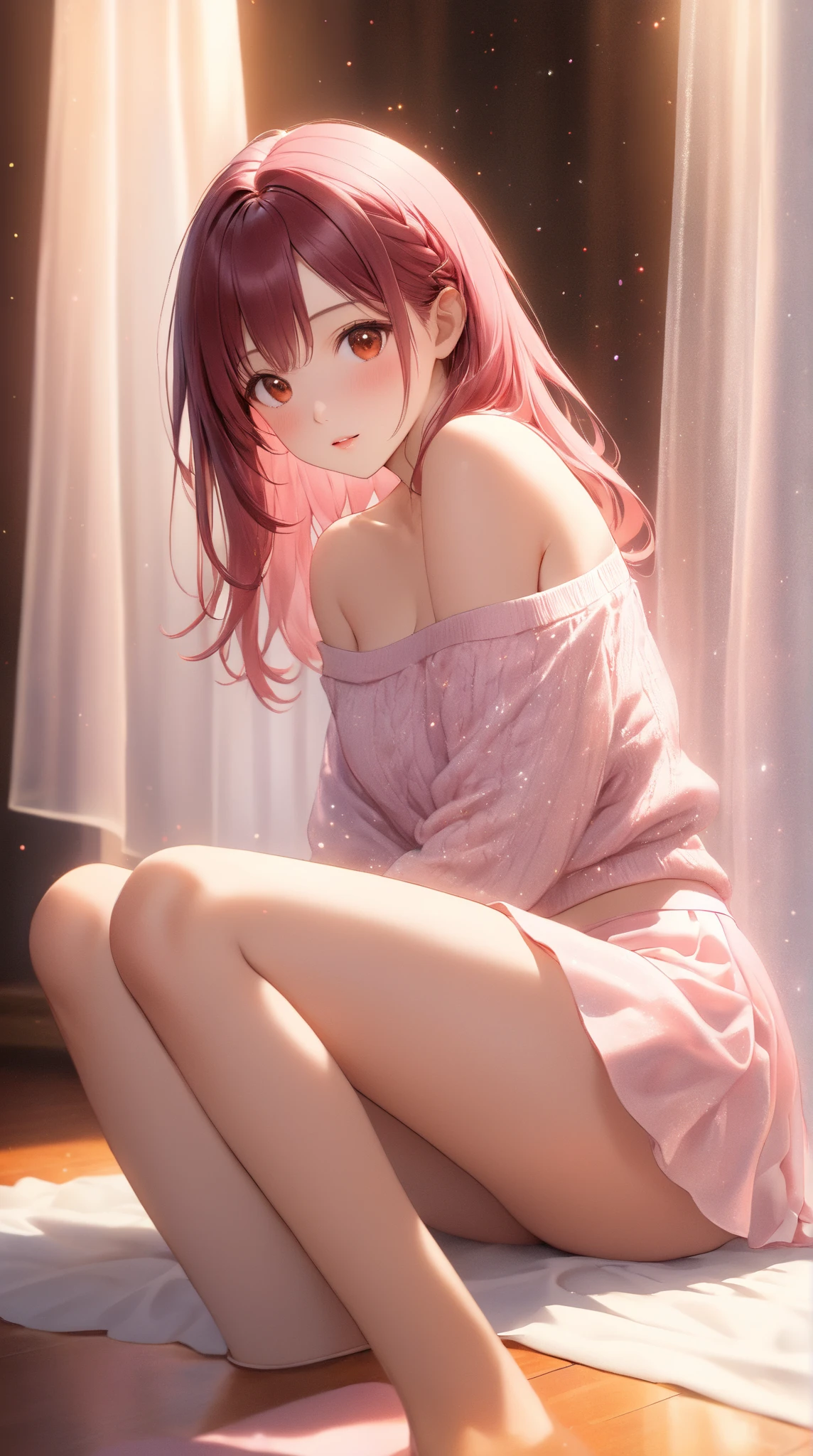 ((((((14 years old))))))、(((Aya Ueto : 1.6)))、(((A charming face)))、(((Young face)))、(((beautiful girl)))、(((A beautiful woman)))、Beautiful woman、Cute woman、((Innocent face))、((Smile))、((Ultra-detailed face))、((Detailed lips))、((Detailed eyes))、((double eyelid))、(((Beautiful Face)))、(((Beautiful, well-shaped eyes)))、(((Beautiful, well-shaped lips)))、Very Short Hair、ponytail、Pixie cut、BREAK、Completely naked、BREAK、(Wearing a transparent sailor uniform)、BREAK、8 heads、(((slender)))、(((Slim body)))、(((Thin body)))、(((Slim woman)))、(Flat Chest:1.2)、BREAK、Photographic quality、Natural light、(フォトRealistic:1.4)、(Highest quality:1.2)、(Ultra-high resolution:1.2)、8K、RAW Photos、Realistic、High Detail、Film Grain、Detail Skin、Symmetrical、Delicate skin、Real human skin、pores、Super detailed、Detailed、(masterpiece : 1.2)、Thin face、Sharp Face、Small Face、Small face、Narrow shoulders、Small shoulders、Small shoulders幅、Slim shoulders、Narrow shoulders幅、Beautiful Japanese Woman、Beautiful Korean Woman、Slim womanモデル、Young Gravure Idol、Realistic young gravure idol、Young Sensual Gravure Idol、Young Pretty Gravure Idol、Japanese Model、Young Gravure Idol、((From the knee up))、(((She spreads her legs and shows her pussy)))、(((Leg spread)))、(arms behind back:1.0)、(((Lying on one's back in bed)))、((Clothing transparent : 1.6))