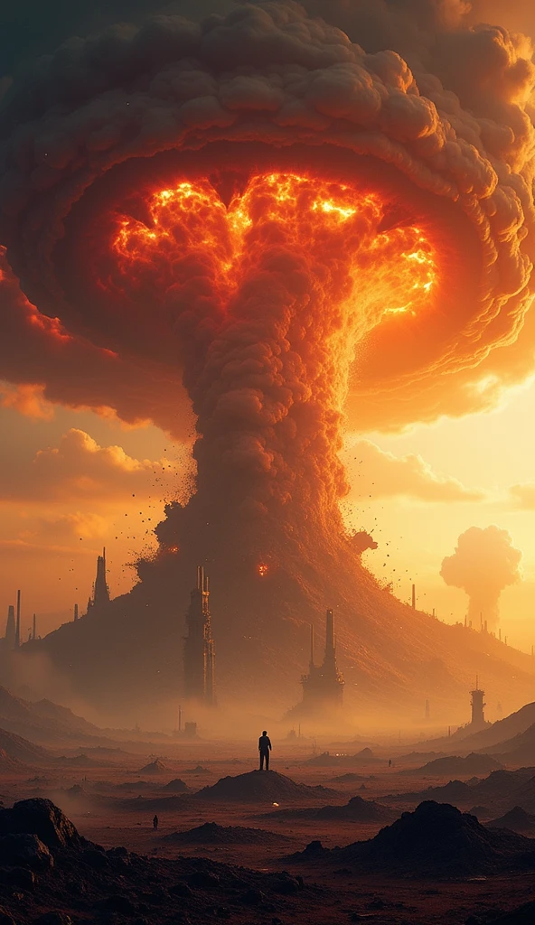 one [mushroom cloud:nuclear blast:.2]  on the horizon by emb-nuke, (highly detailed:1.2),(best quality:1.2),8k,sharp focus,(subsurface scattering:1.1), (ground level photograph:1.2)
(dirty child in torn ragged clothes crying in a post-apocalyptic street),(filth and trash on the street:1.2), (old rusty trash can in the street:1.2),(abandoned buildings:1.1)
(very detailed blast cloud:1.2), (highly detailed background:1.3), RPG, Elden Ring, (scifi:1.2), (hyperrealistic:1.2), dramatic lighting,artstation, artgerm, greg rutkowski, alphonse mucha, trending on artstation, trending on deviantart, wlop
