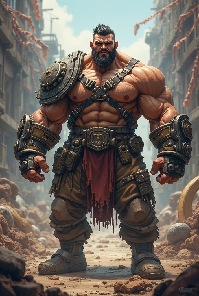 O personagem do jogo streer fighter zangief em 4k