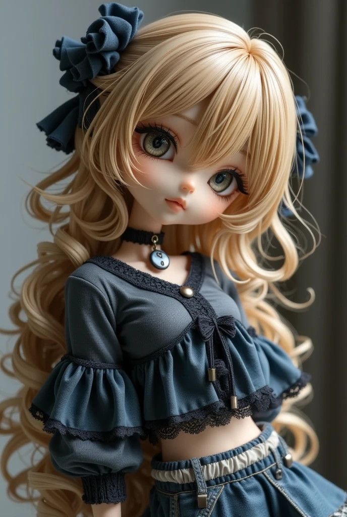 Doll、NSfw,Doll、delicate、detailed、high quality、High resolution、4hair、high quality、long Hair、long hair、Brown Hair Color、Turquoise Eyes、Navy blue school swimsuit、Smaller bikini,tiny micro bikini,