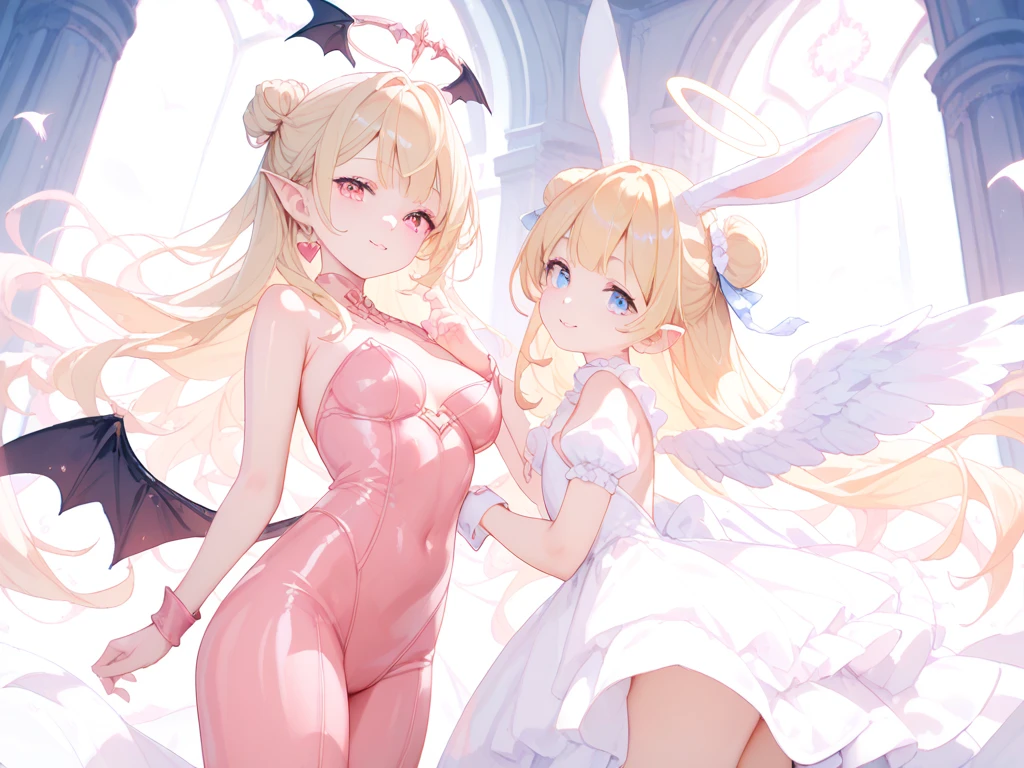Twins, girls, angels