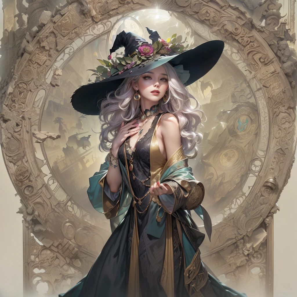 (Jogo King Card:1.5, simetria rotacional),Stephen Gammell,(cowboy shot),Minimalist compositions,ondas do oceano,Maga Feminina,Cocar de cristal requintado, requintada armadura de cristal,Fio Eletroluminescente,brilho sonhador,arte digital conceitual,Azure azul e cinza,(Very detailed, Reasonable design, linhas claras, alta nitidez,melhor qualidade, master part, 4k )