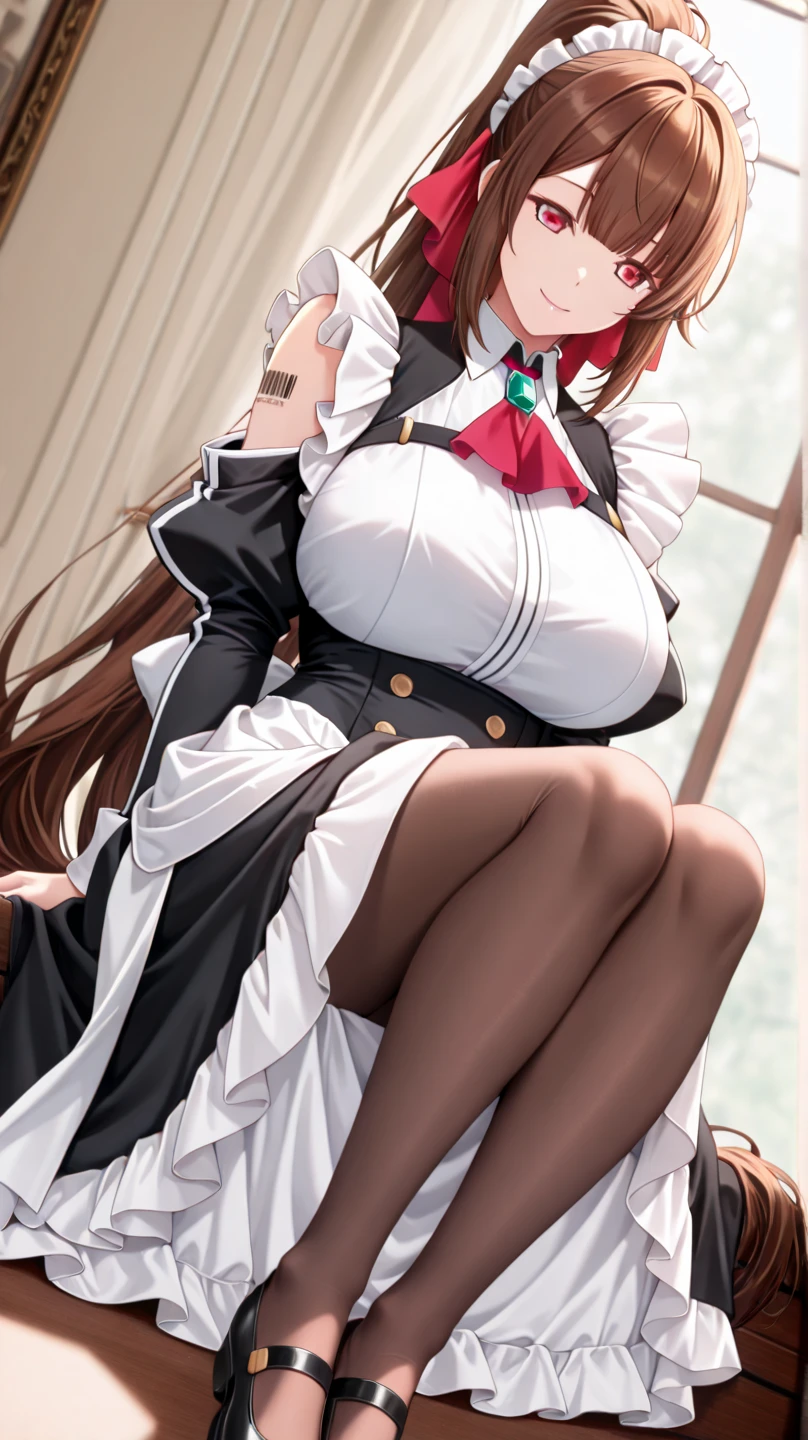 masterpiece, Highest quality, Absurd, Perfect Anatomy, Kaede Joanne Nouvel, Long Hair, smiling , (((nsfw))) , (((busty))),1girl, sensual body, Her cheeks flushed, , vaginal secretions , garter belt ,black tights , cream, (((cum in facial))) , (((cum in bust))), (((bukkake))), fellatio, oral sex, vaginal sex, hand job,
