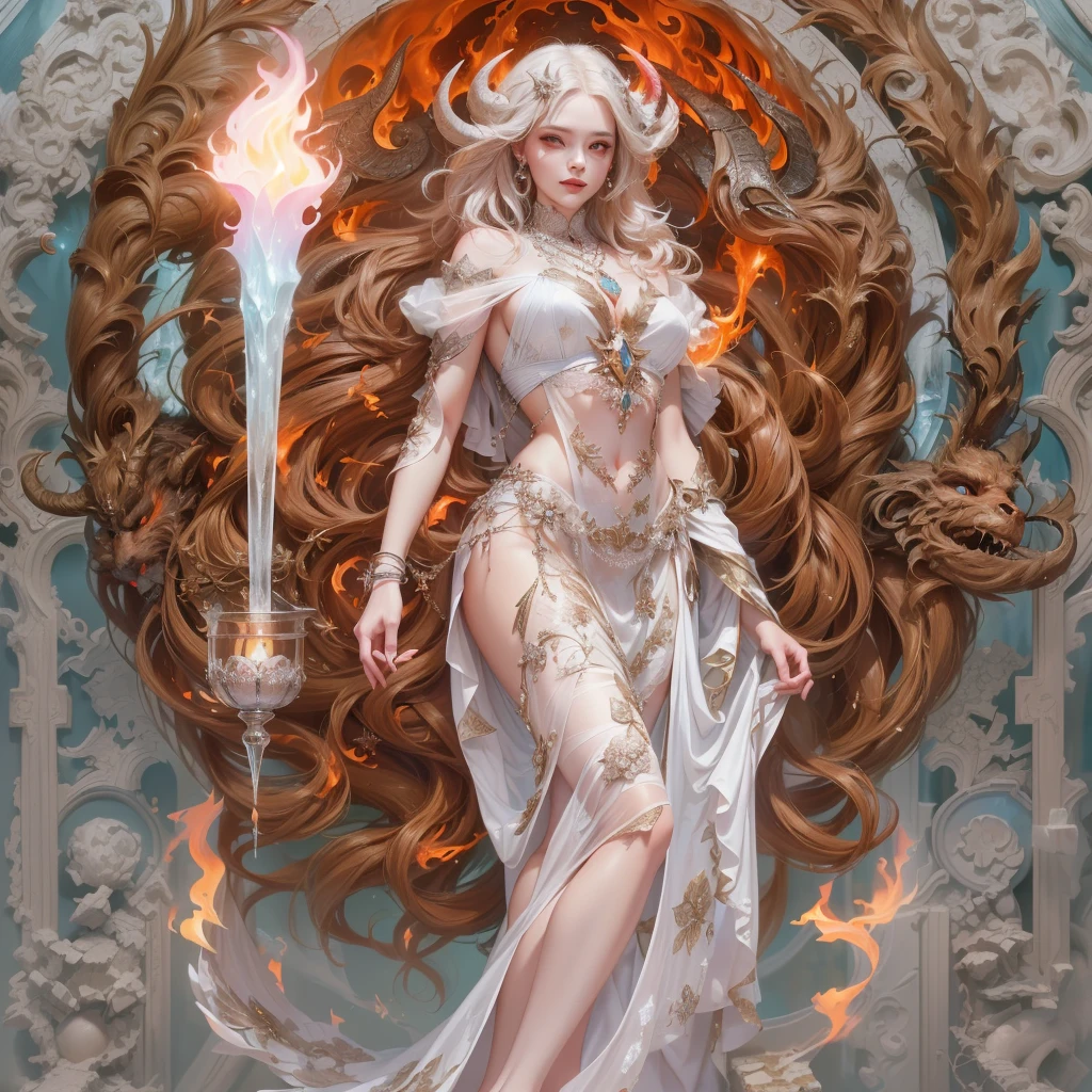 Arav woman in belly dance costume standing in front of golden circle, Beautiful fantasy queen, 8k stunning artwork, complex wlop, author:Yang Jie, Beautiful digital artwork, ((Beautiful fantasy queen)), 4k highly detailed digital art, Winner of the CGosociety competition!!, Rostland 8K, digital fantasy art ), Beautiful fantasy art