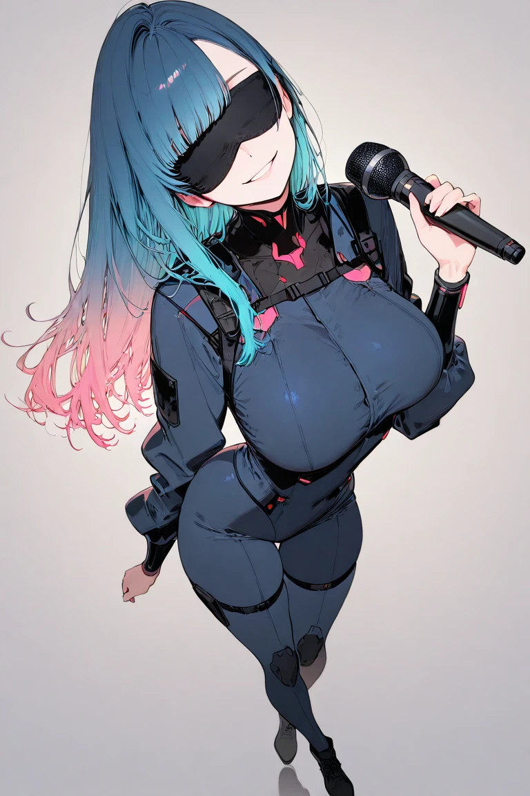 A girl with big breasts wearing a short outfit, This girl is small, 13 years old, she is excited