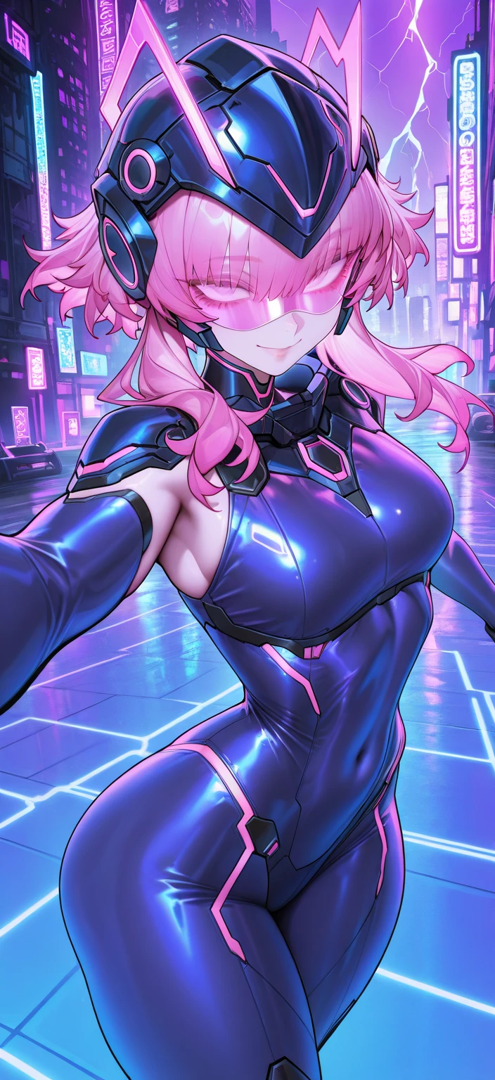 1girl, ((masterpiece, best quality:1.2)), (masterpiece:1.6), (gradient), (multicolored hair, glowing eyes), (ultra beautiful and tender face), (sexy and petite body:1.1), reverse bunny suit:1.4, best anatomy, unique, bubblegum, plushies, colorful, scenery:1.2, sexy pose:1.1