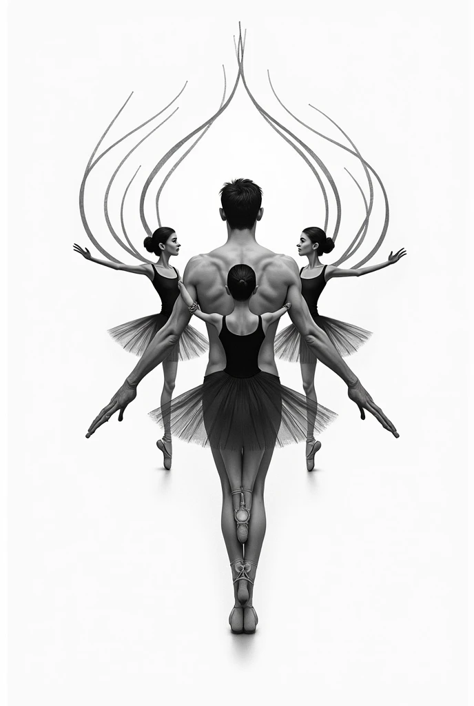 ral-chrome, 1man and 1girl dancing ballet