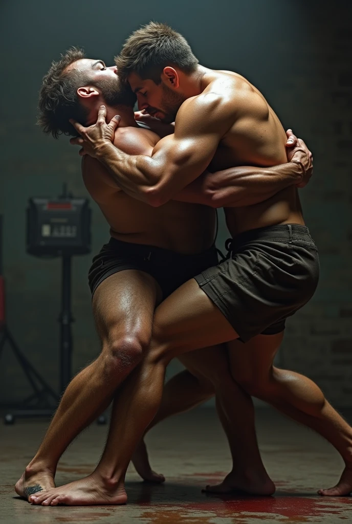 I want Ronaldo in a wrestling shop and he beats Messi please