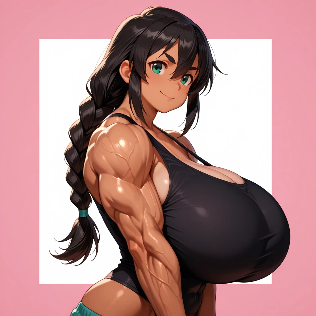 beidou，Genshin，long hair, eyepatch, red eyes, brown hair, hair ornament, hair over one eye, one eye covered, hairpin, smile, hair stick, jewelry, bangs, earrings, cleavage，tmasterpiece,Huge stacked breasts，The kinky  exposed ，（Surreal breasttremely full breasts）），（（Super large）），Big breasts Thin waist，（（（Extremely large breasts））），seductiv，High detail，hyper qualit，high resolution，8K，8k smooth，(reality: 1.2)，(Highly realistic, Ultra-realistic, photograph realistic)，(Realism: 1.2)，Solo，(Perfect feminine curveig breasts:2)，(Huge breasts:2)，(gigantic cleavage breasts:2)，(Large breasts:2)，(Bare tits:1.4)，(chiseled abs : 1.1)，Nice strong legs，，(Curvy:1.1)，Narrow waist，(gigantic hip:1)，(Thick thighs:1)，(Thick legs:1)，Muscular，(body builder:1.5)