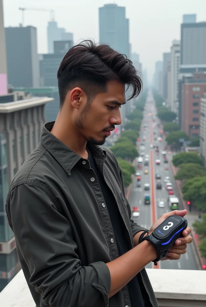 Change background handsome realistic 8k ultra