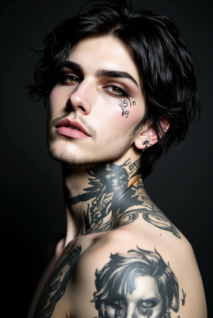 Draw a tattoo to cover up another Lucifer sigil tattoo