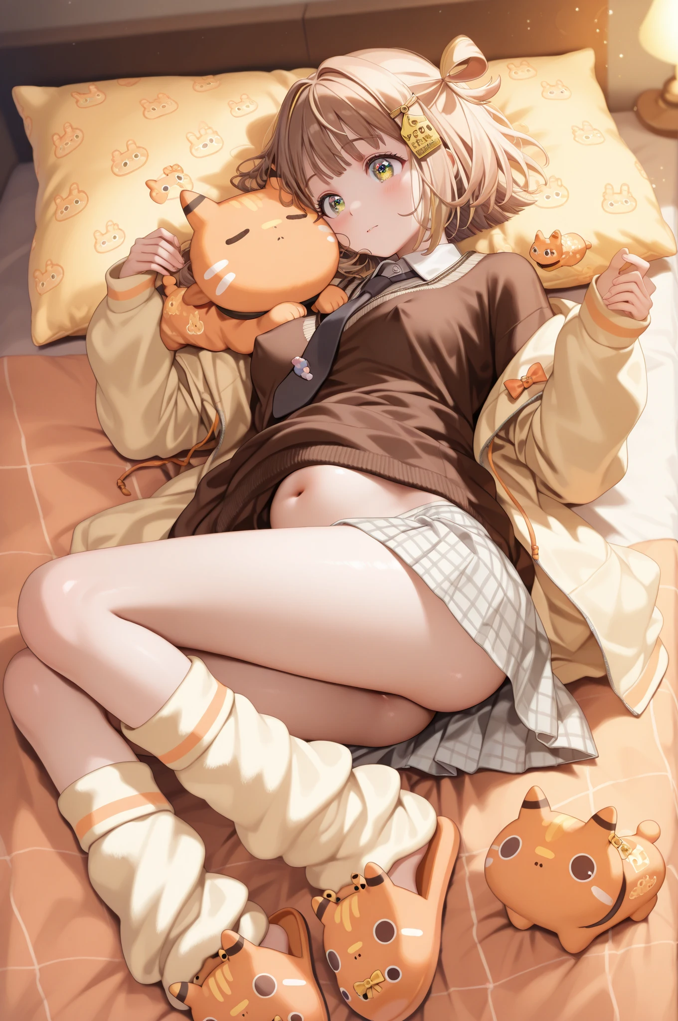 1boy, 1girl, full nelson, body scissors, indoors, bedroom, night, moon