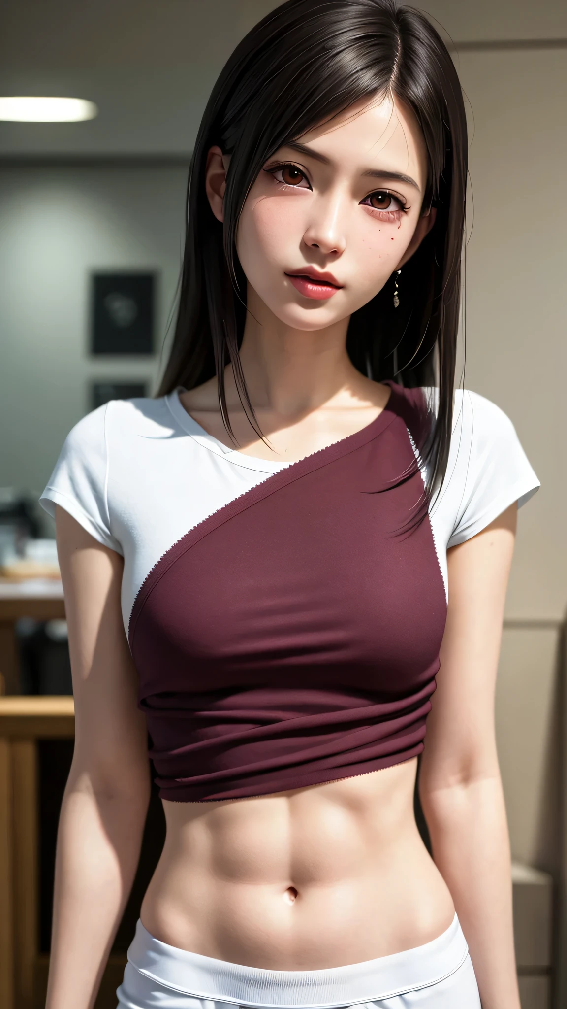8K、High definition、Ultra Detail、Photorealistic、High resolution、reality的で正確な描写、reality的で正確な人体構造、Highest quality、Lots of Japanese women 、Multiple Beautiful Girls、(8K、Raw photography、Highest quality、masterpiece:1.2),(Black Hair:1.5),(Cute hairstyle、Bobcut、Very short hair、ponytail、Twin tails:1.4),(6 high school girls、girlたちはみんなとても美しい、wear 、:1.6)、(V-neck sweater、tie、Check skirt: 1.2)、(Clothing that emphasizes the shape of your chest、Beautiful breasts:1.6)、(Group attendance at school:1.4)、超High resolution,(girl' School changing room:1.4)、(Japanese women: 1.2),(Realistic:1.37)、Photon Mapping,reality、(everyone is so cute, Like an idol: 1.7)、(Cute Smile: 1.7)、(Round face: 1.8)、(Baby Face: 1.2)、Physically Based Rendering、Depth of field rally background、photograph,(all wear short skirts、Angle from below、Your thighs are beautiful: 1.5)、whole body、Great quality