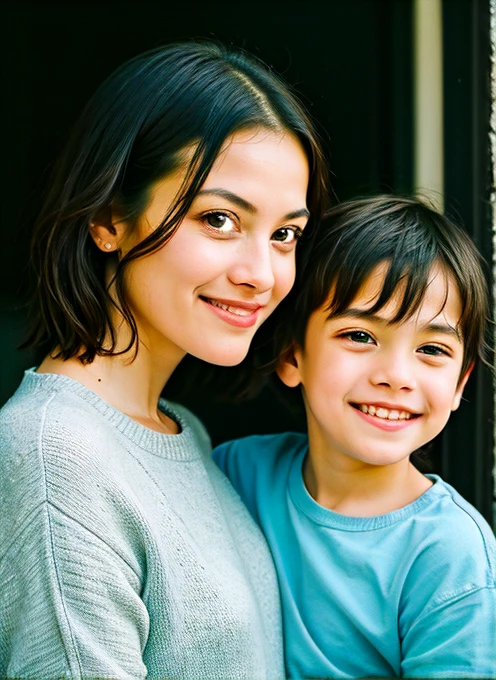 A mom breathing her son