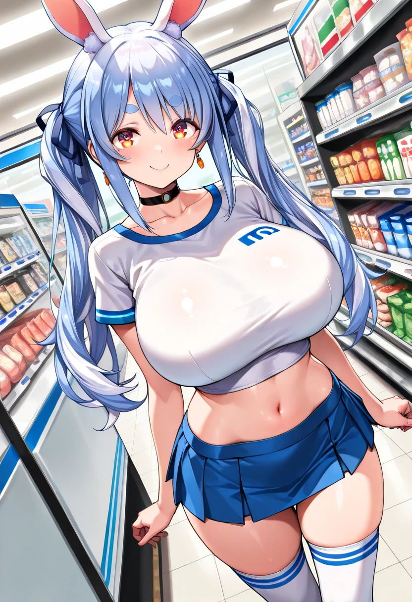 OrimiyaYui, short hair, blue hair, hair ornament, blue eyes,nsfw, , large breasts, , , empty eyes , large breasts, nipple, , Peeing, lactation, projectile lactation, Sweets shop, frozen, wet, crying ,, Naked, , (1girl) ,solo
