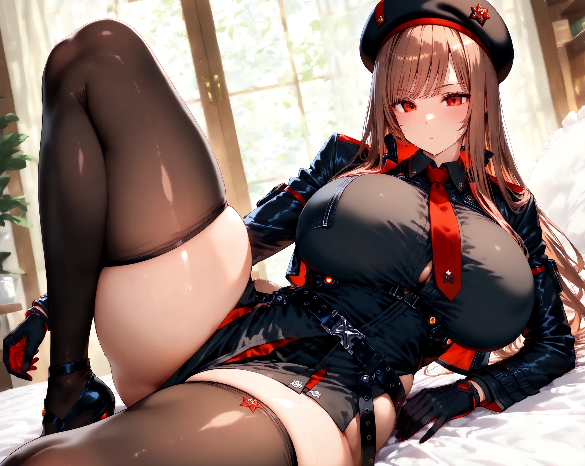 high quality, masterpiece, (Like the picture:1.4), 8k, Perfect body, Voluptuous body, Curved body, Erotic manga style body,She is tied up and put on a go-kart with her legs spread, exposing her huge tits A naked policewoman with huge breasts, tied up with rope Super busty with huge nipples Exposed huge boobs Erect nipples Pussy Black Stockings Big ass housewife vibe, Mom's Size, (Huge breasts:1.5), (Muscular:1.1), Saggy breasts, Thick thighs, Keying, ((Maid)), 27 years old, (smile), Sit in the garden, wear, Mid-length hair, 1990s anime cel style, SFW,