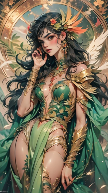 a close up of a 4 girls  , white and black hair , big booobs ,  shadowbringers cinematic, 4 k detail fantasy, a beautiful fantasy empress, game cg, xianxia fantasy, xianxia hero, 2. 5 d cgi anime fantasy artwork, cinematic goddess close shot, ruan jia and artgerm, wow 4 k detail fantasy, hyperdetailed fantasy character