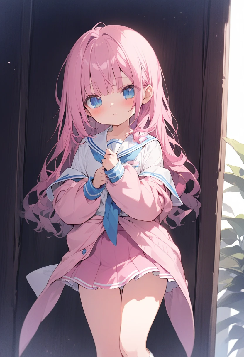 White Sailor Suit、Pink ribbon