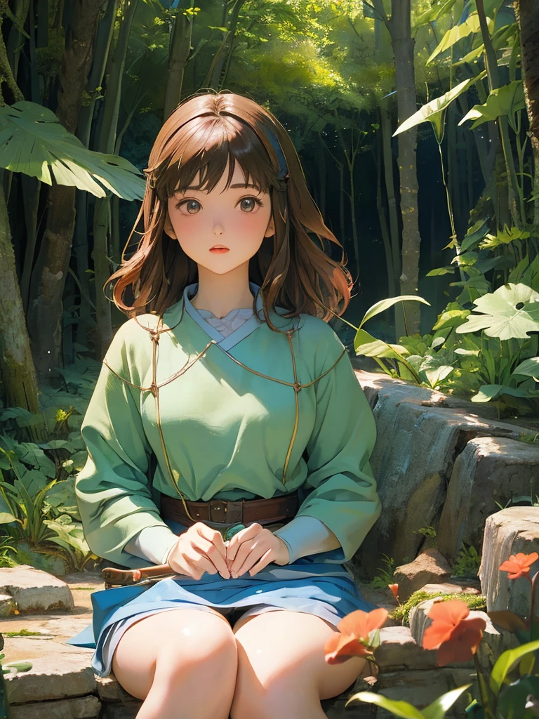 (depth of field:1.4),(Full Shot:1.4),(blur:1.3),(very detailed:1.4),(high resolution:1.1),(anime:1.2) BREAK
(Sun casting golden light through autumn leaves:1.2) BREAK
1girl,(Elf:1.1),(Anger:1.2),(Sitting on the ground hugging knees to the chest:1.2),long Taupe hair,freckles on face,(Red and copper peekaboo highlights eyes:1.3) BREAK
(Marble crackle pattern Discolored and faded tapestry hanging on a castle wall:1.2) made of (Recycled material:1.2) BREAK